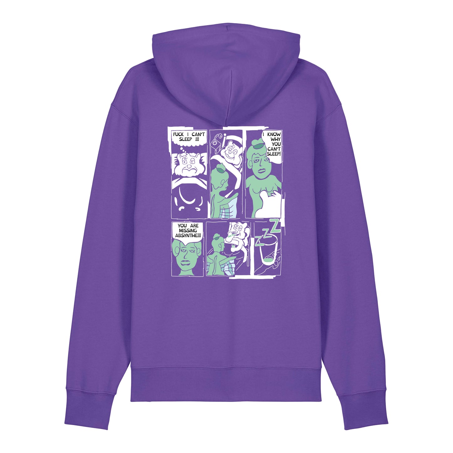 Hoodie AbsyntheComic (lila)