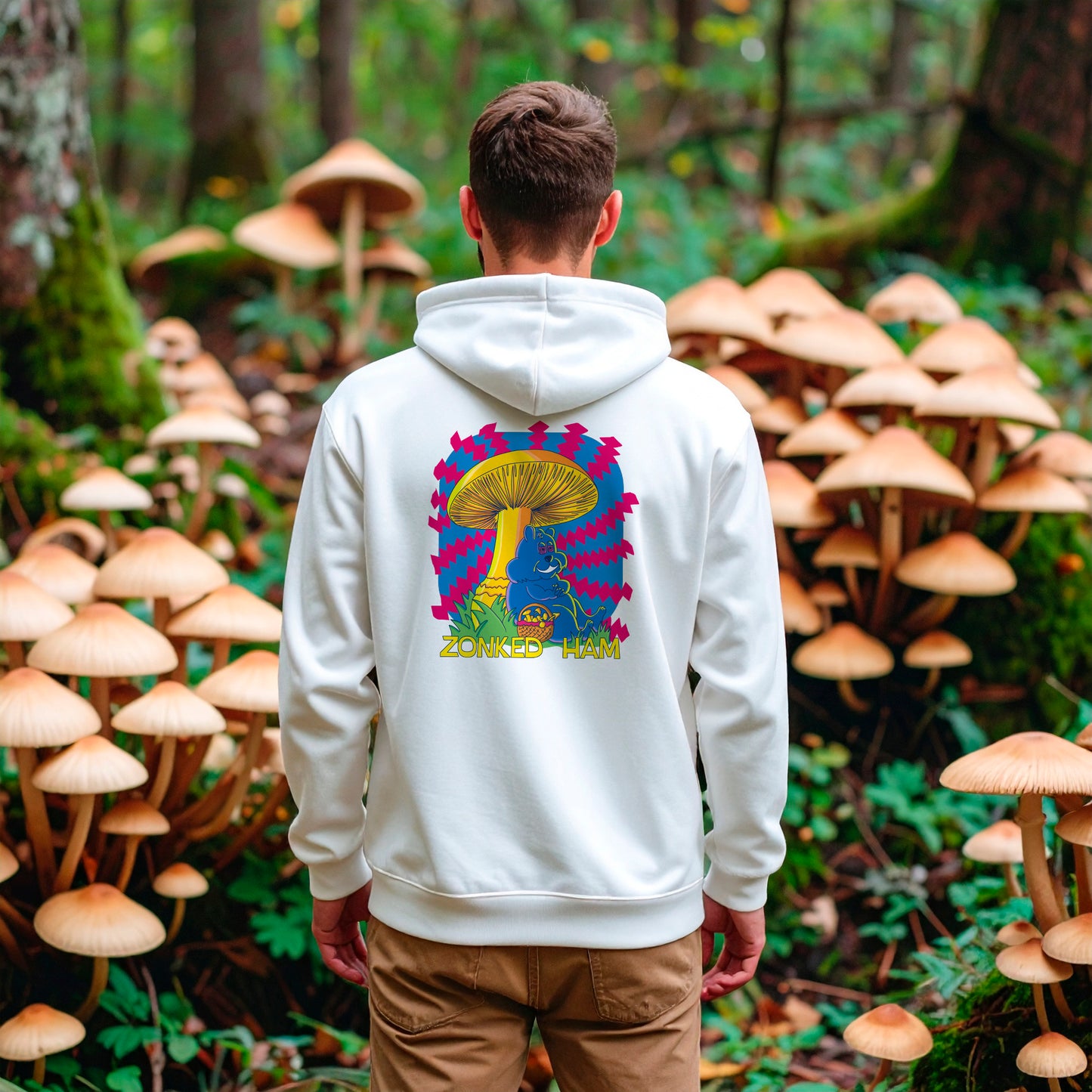 Hoodie BigMushroom (weiß)