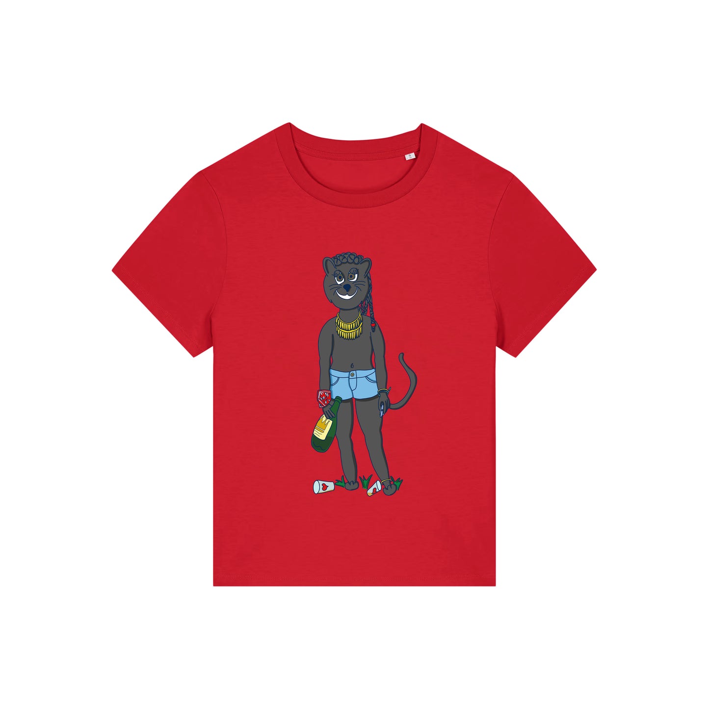 T-Shirt CharismaCat (rot)