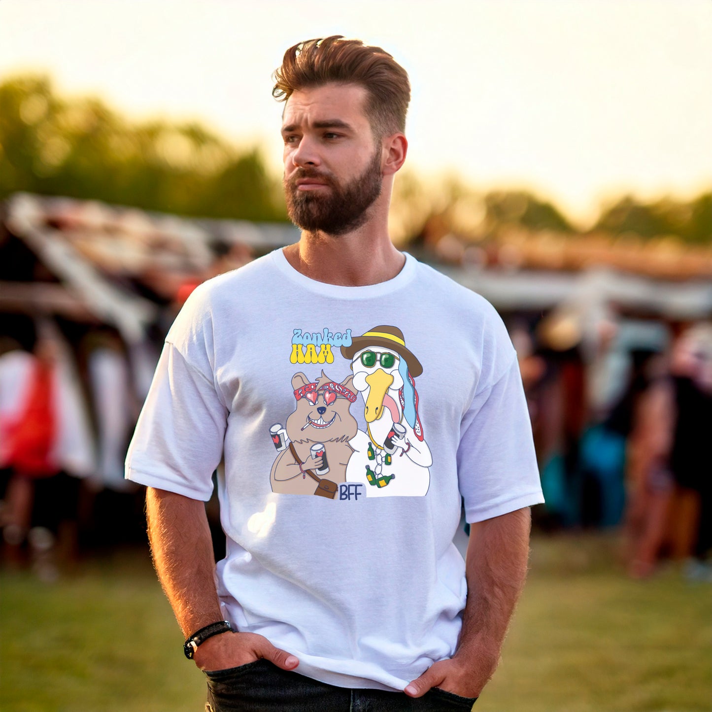 T-Shirt BFF (weiß)