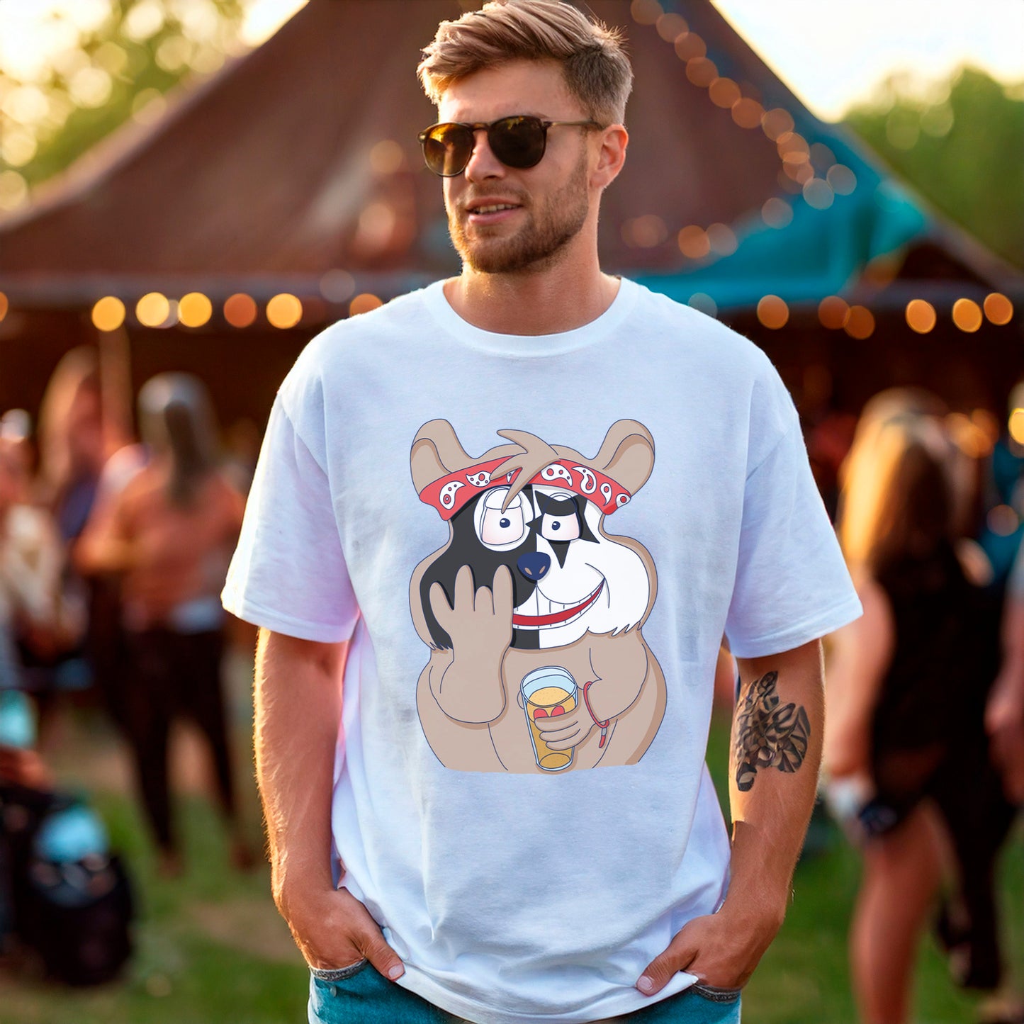 T-Shirt FacePainting (weiß)