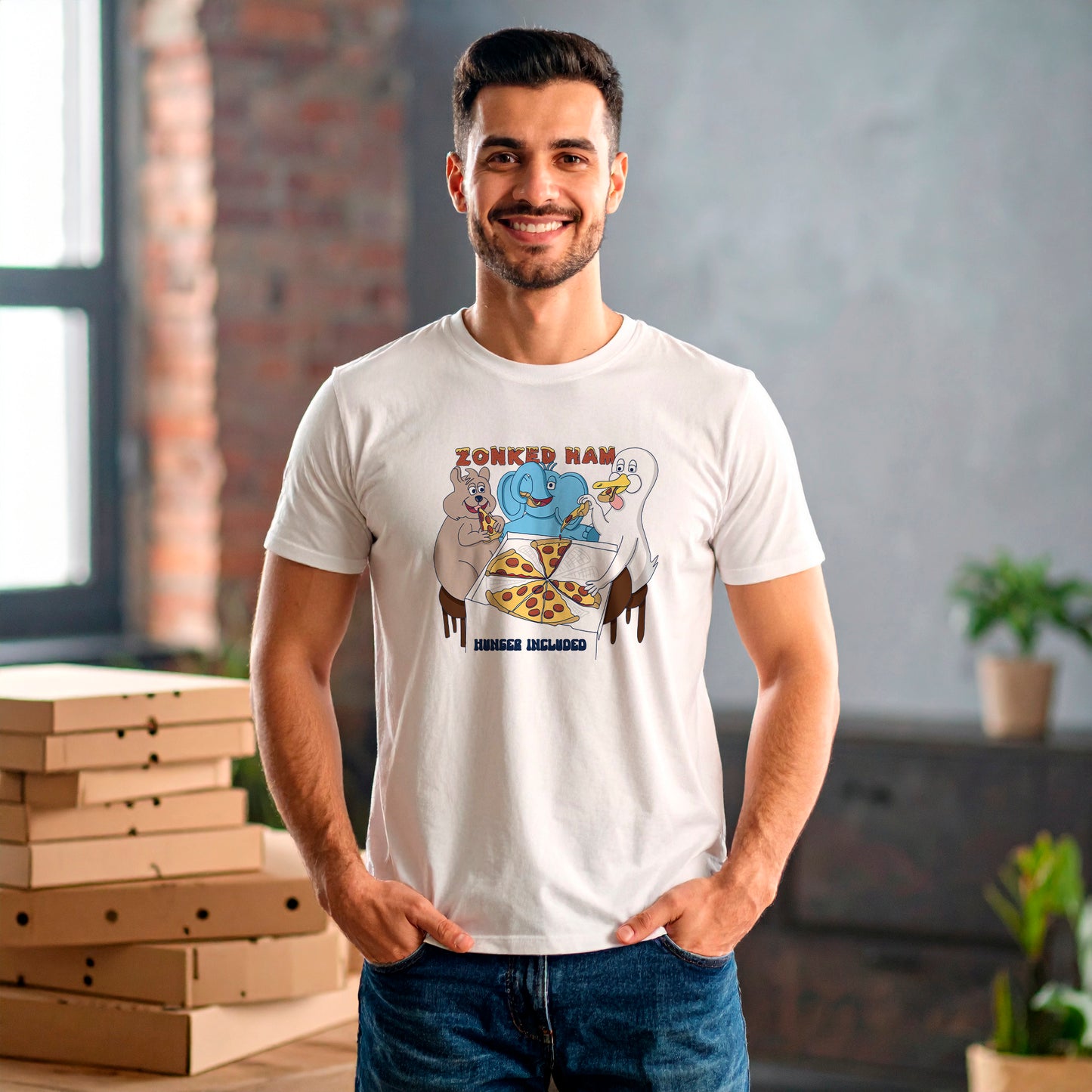 T-Shirt Hungry (weiß)