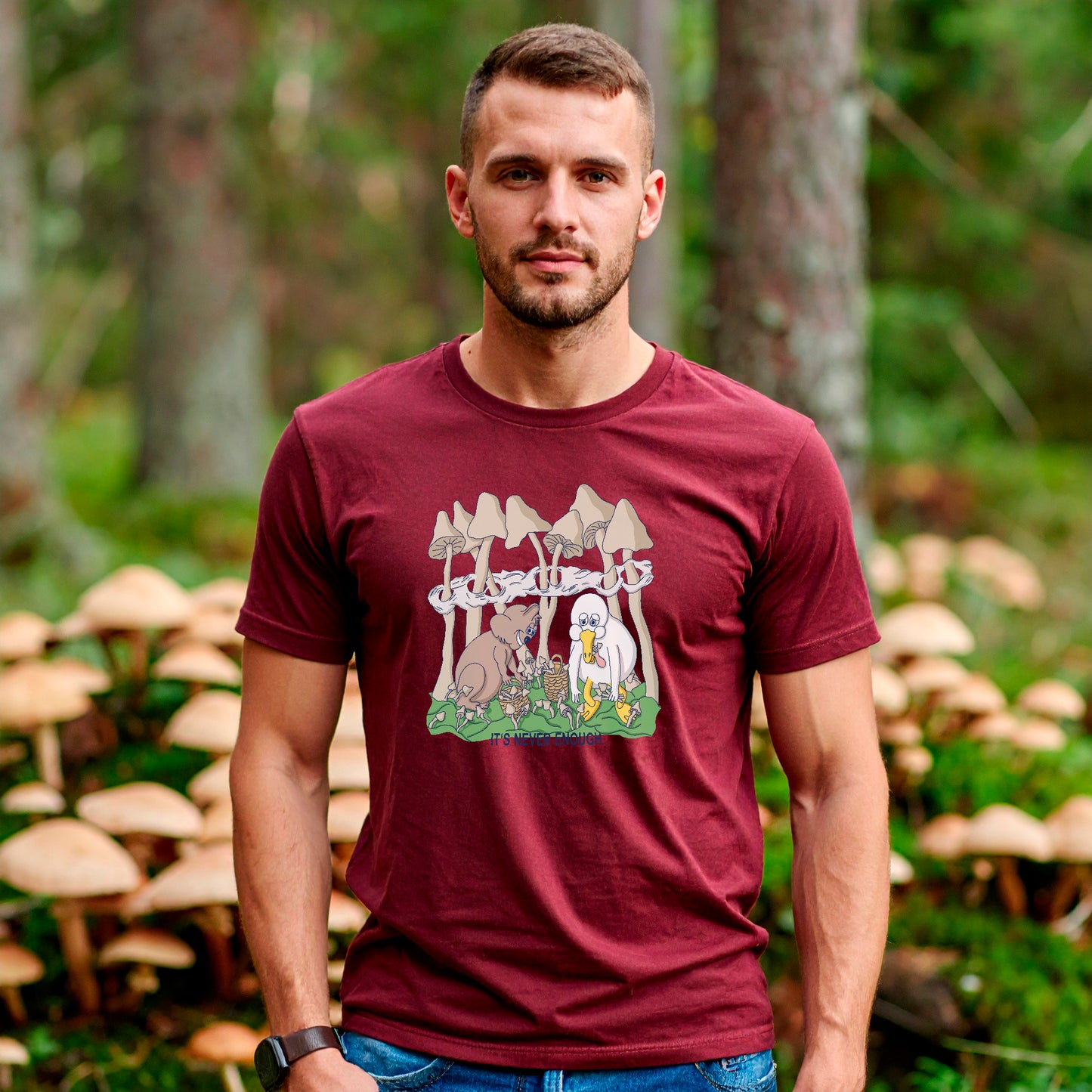 T-Shirt MushroomMorning (erd-rot)