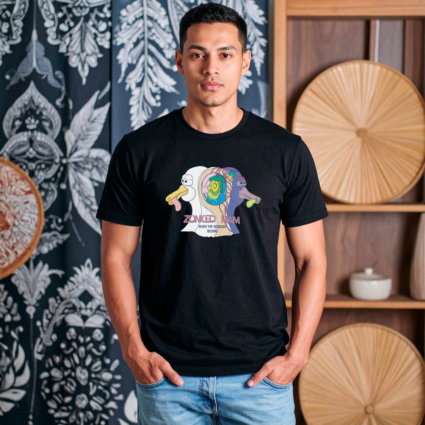 T-Shirt Faded (schwarz)