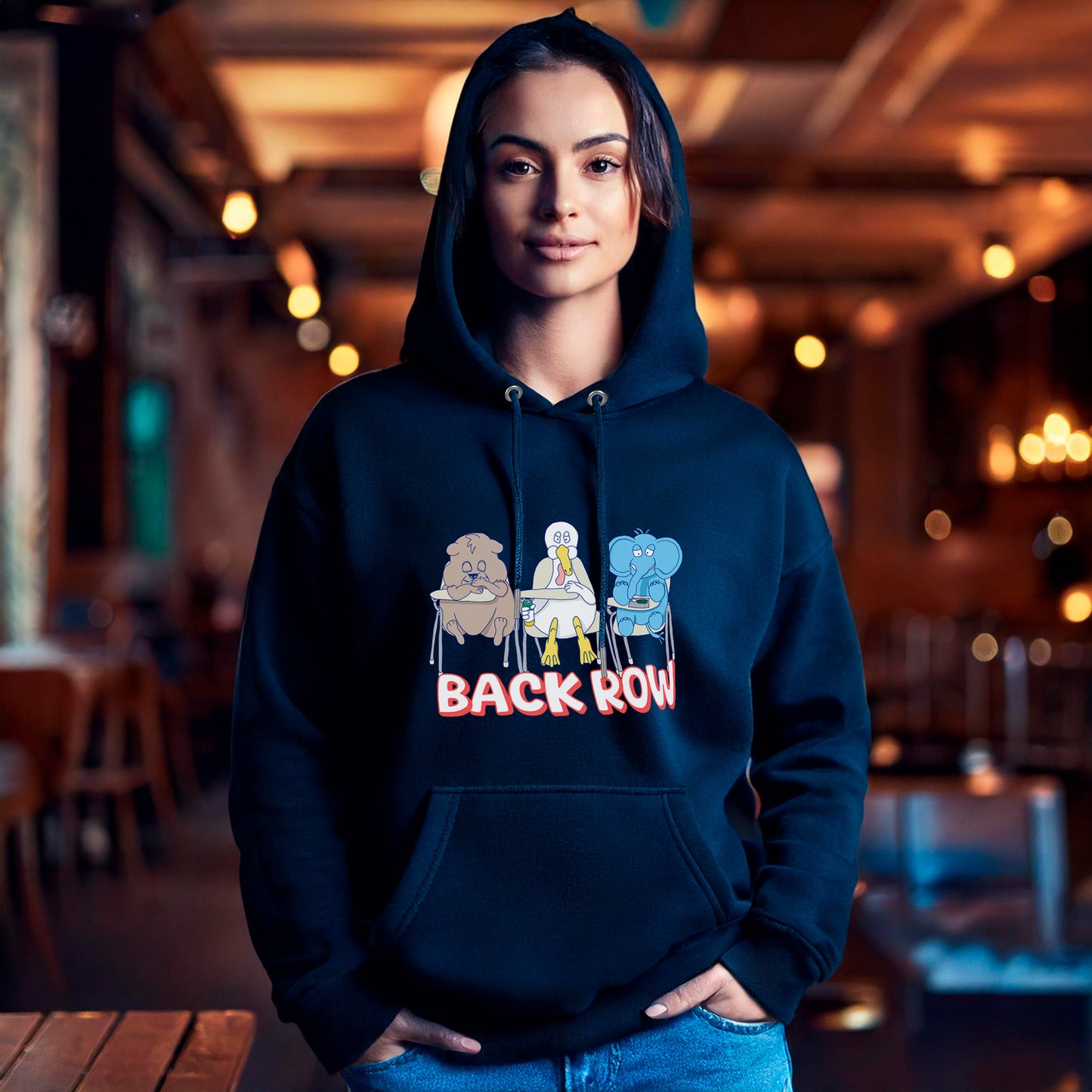 Hoodie BackRow (navy blau)