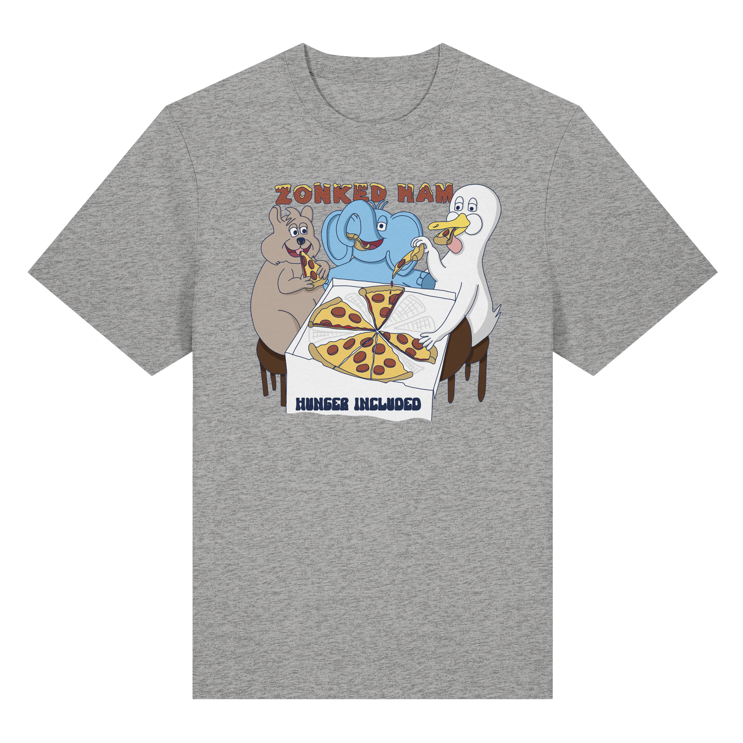 T-Shirt Hungry (grau)