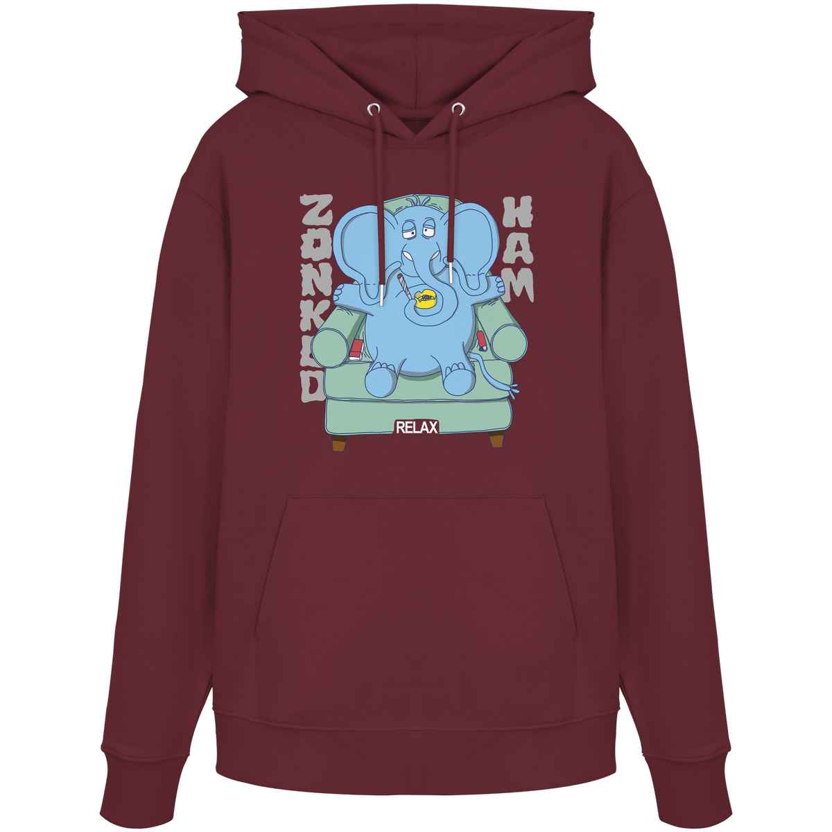 Hoodie Relax (rot braun)