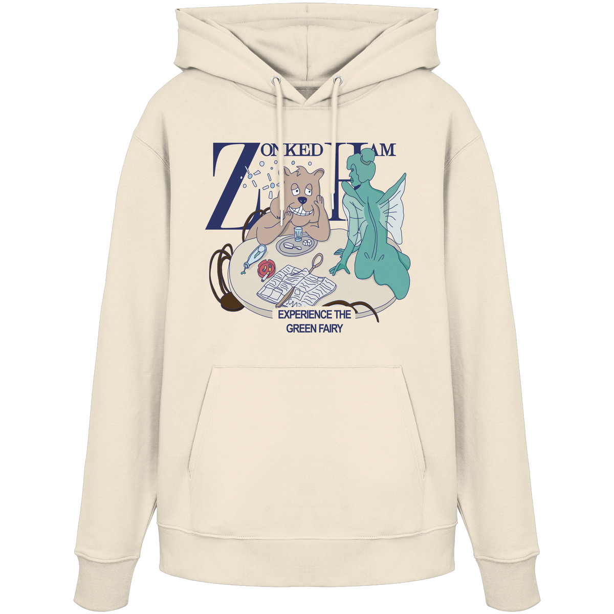 Hoodie GreenFairy (hell beige)