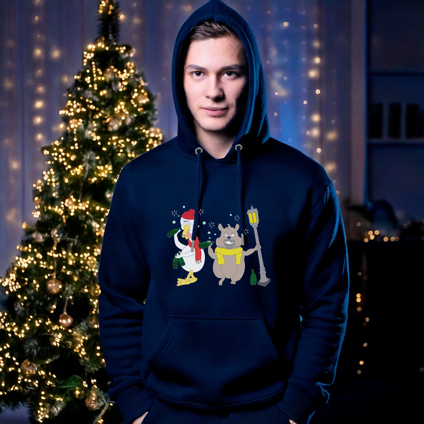 Hoodie Clubbing (navy blau)