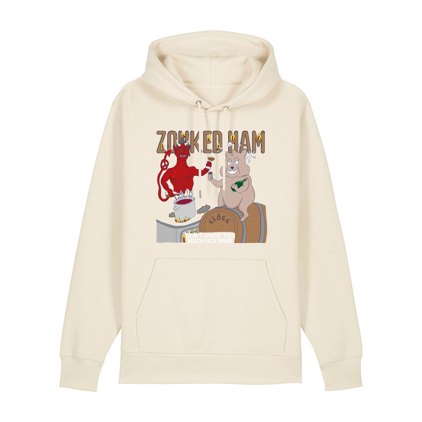 Hoodie HotWine (hell beige)