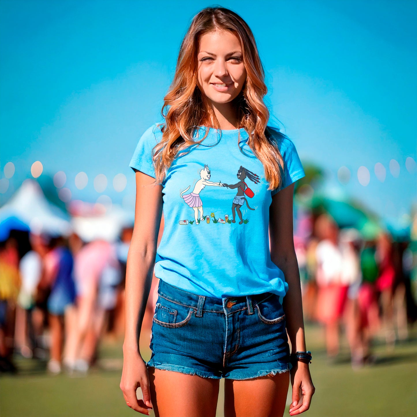 T-Shirt Carousel (aqua blue)