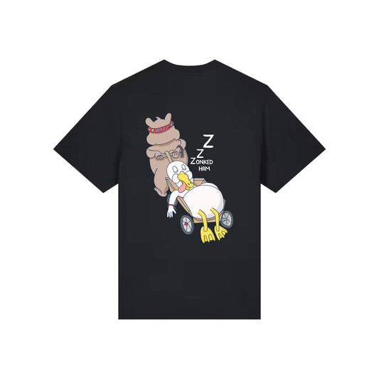 T-Shirt Handcart (schwarz) Backprint