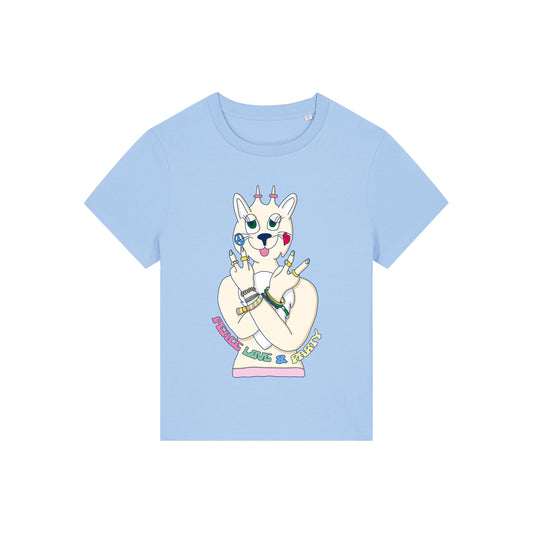 T-Shirt PartyLovePeace (blue soul)