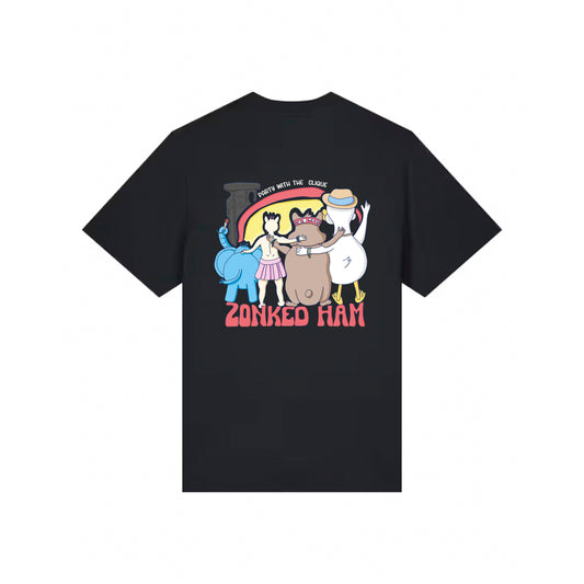 T-Shirt Clique (schwarz) Backprint
