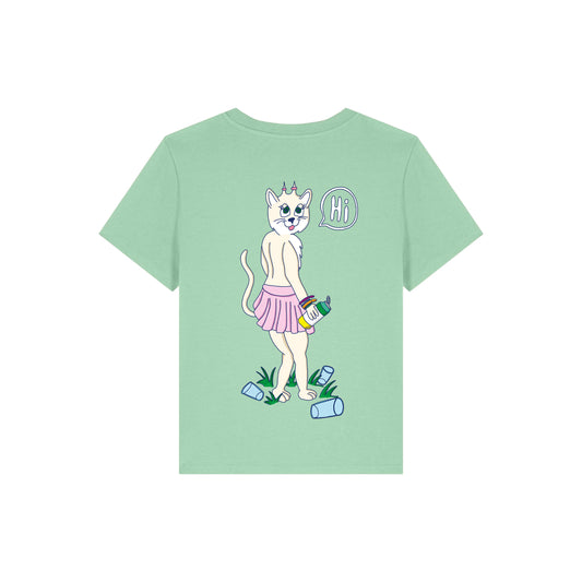 T-Shirt CoolCat (türkis) Backprint