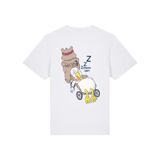 T-Shirt Handcart (weiß) Backprint