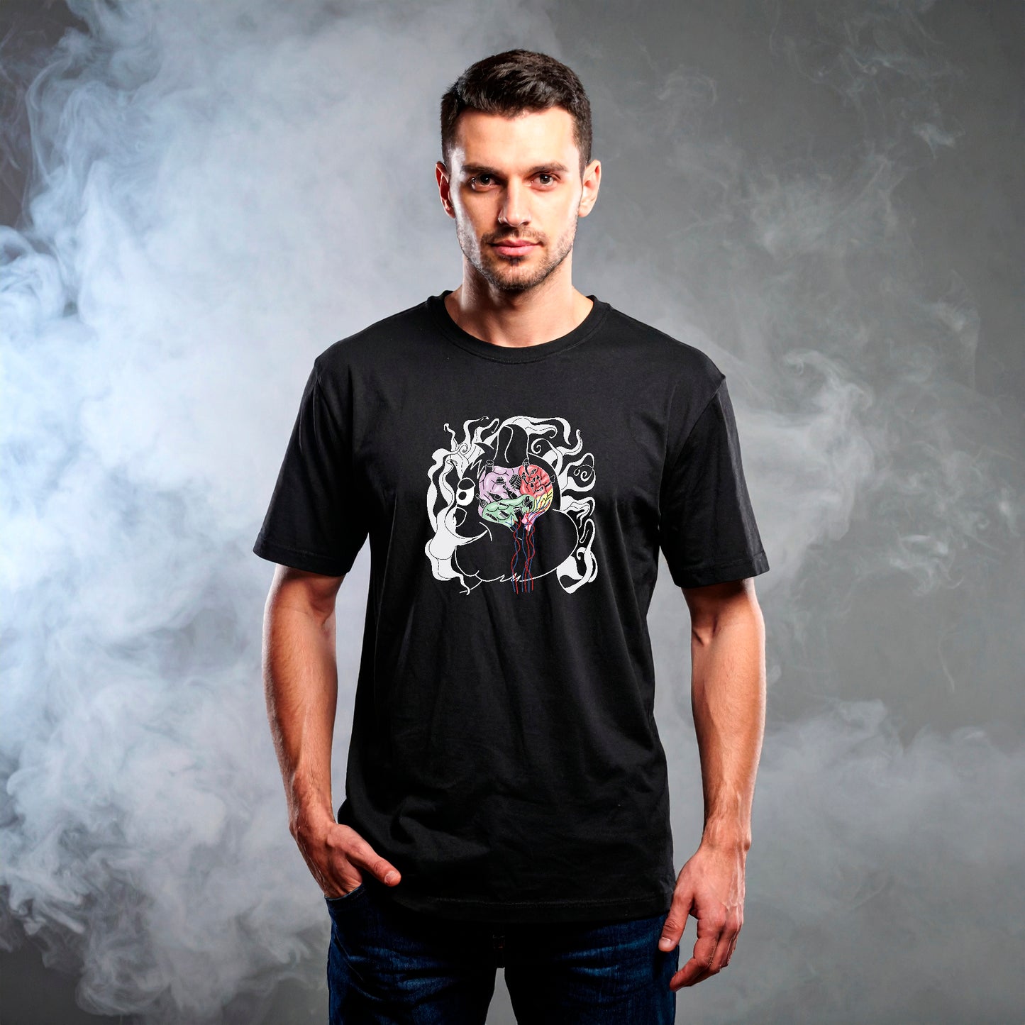 T-Shirt FadedBrain (schwarz)