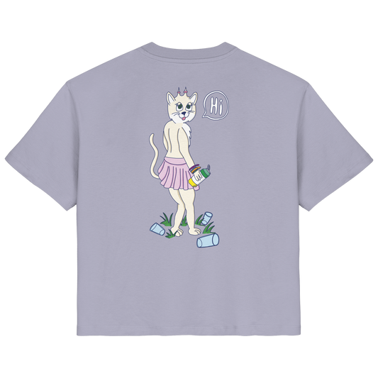 T-Shirt CoolCat (lavendel) - Backprint