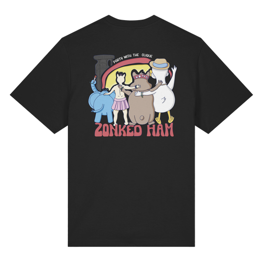 T-Shirt Clique (schwarz) Backprint