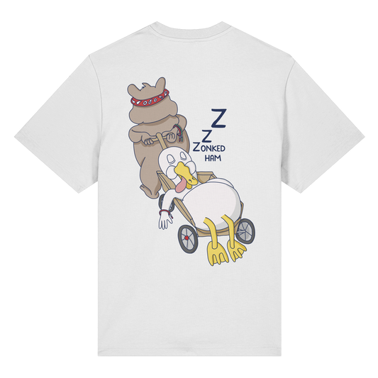 T-Shirt Handcart (weiß) Backprint