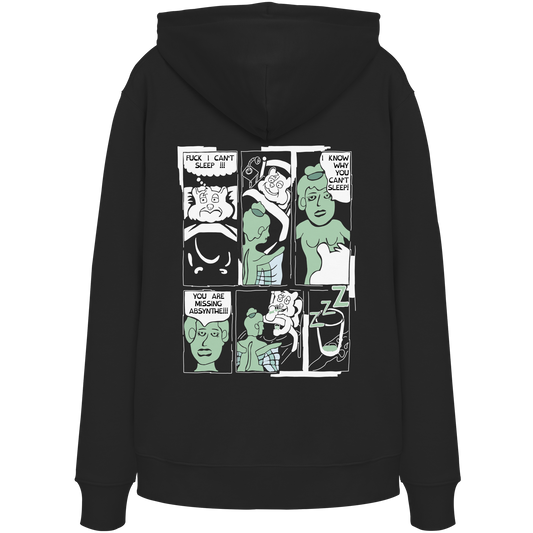 Hoodie AbsyntheComic (schwarz) - Backprint