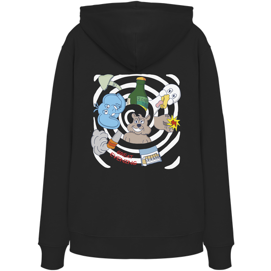 Hoodie Spiral (schwarz) - Backprint