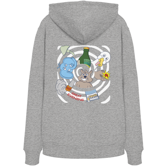 Hoodie Spiral (grau) - Backprint