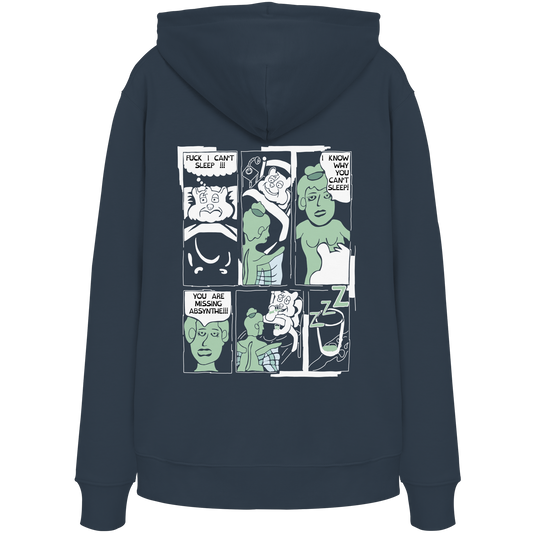 Hoodie AbsyntheComic (ink blau) - Backprint