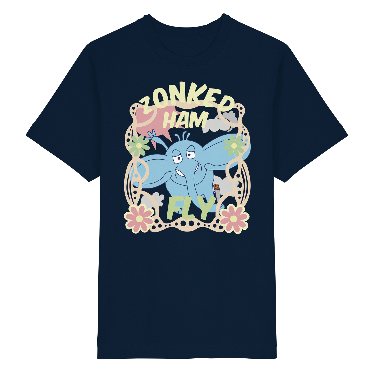 T-Shirt Fly (navy blau)
