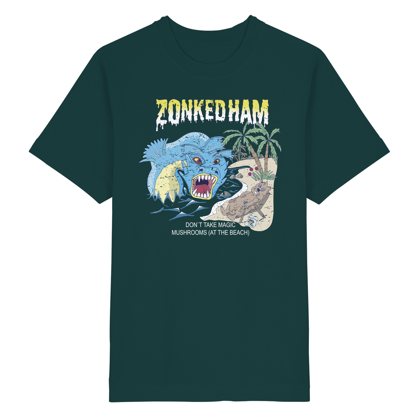 T-Shirt Mushrooms (dark green)