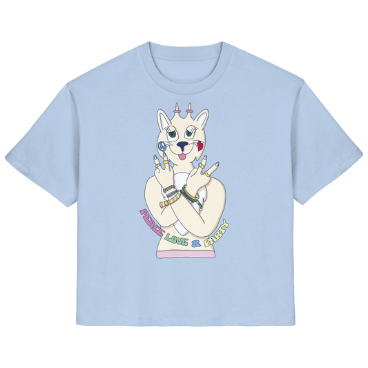 T-Shirt PartyLovePeace (blue soul)