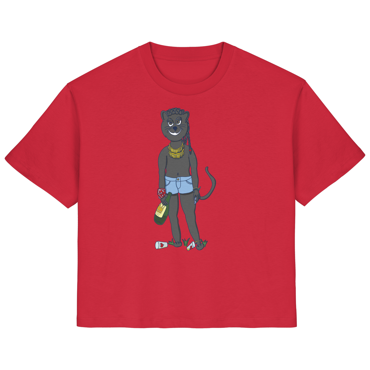 T-Shirt CharismaCat (rot)