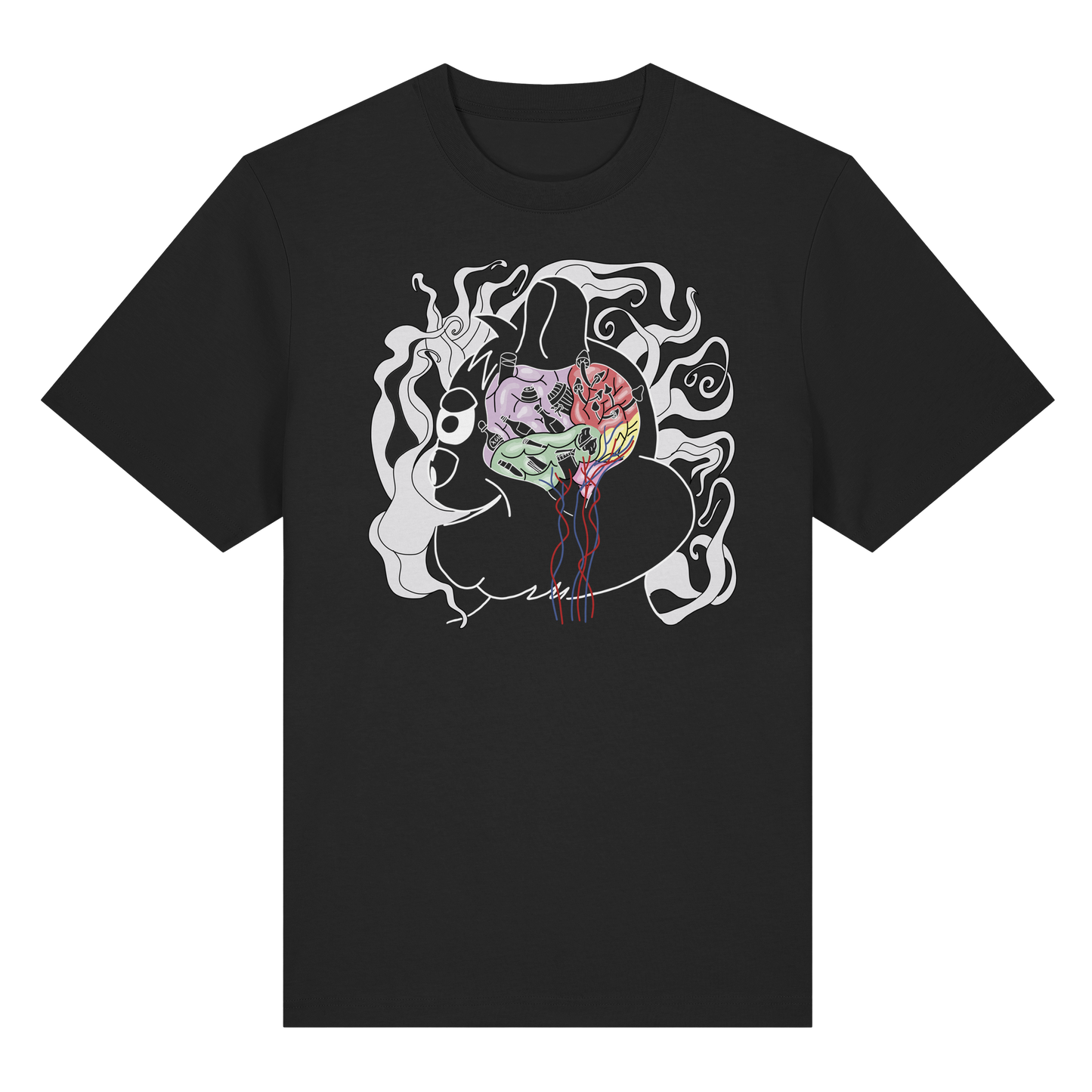 T-Shirt FadedBrain (schwarz)