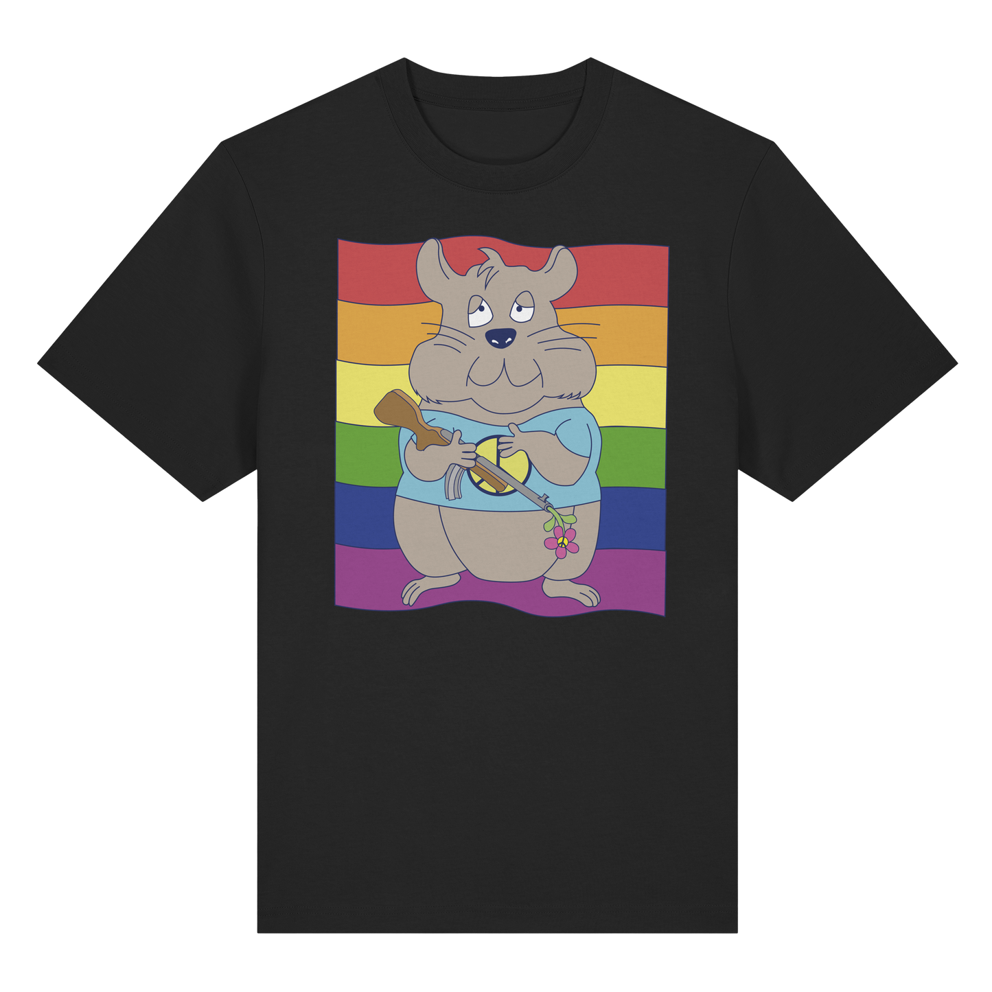 T-Shirt Peace (schwarz)