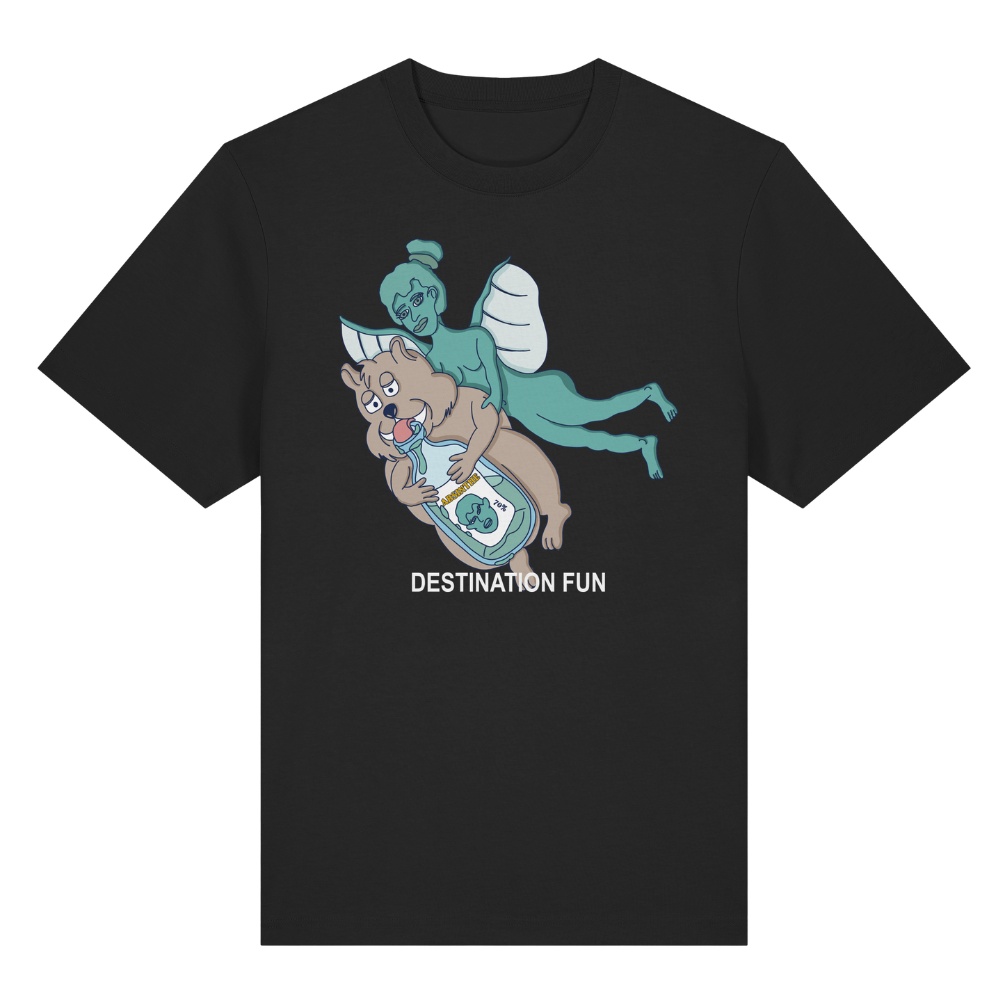 T-Shirt AbsynthFly (schwarz)