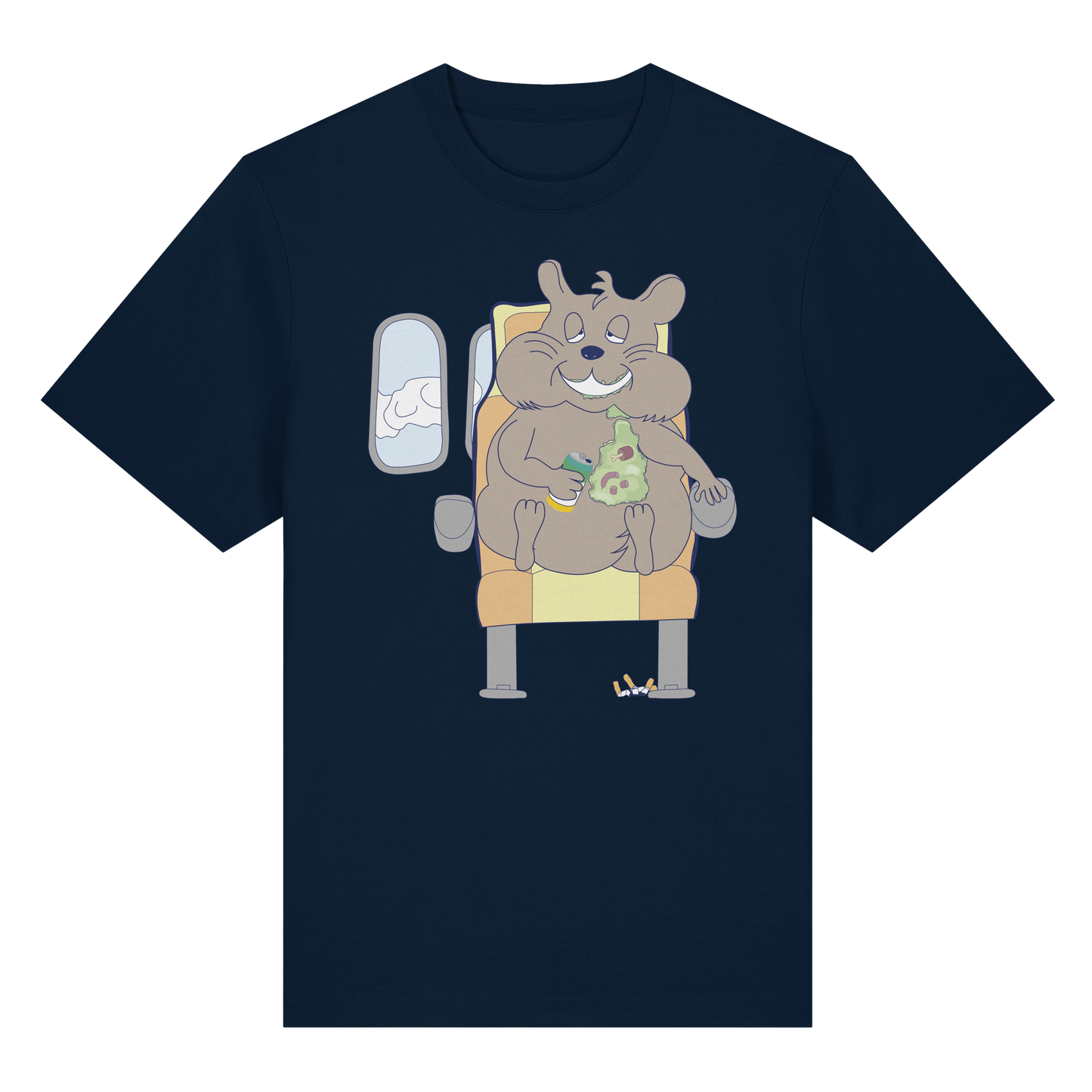 T-Shirt Airplane (navy blau)