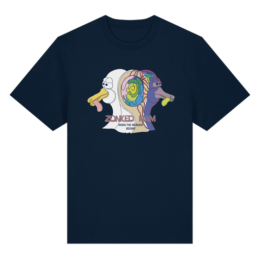T-Shirt Faded (navy blau)