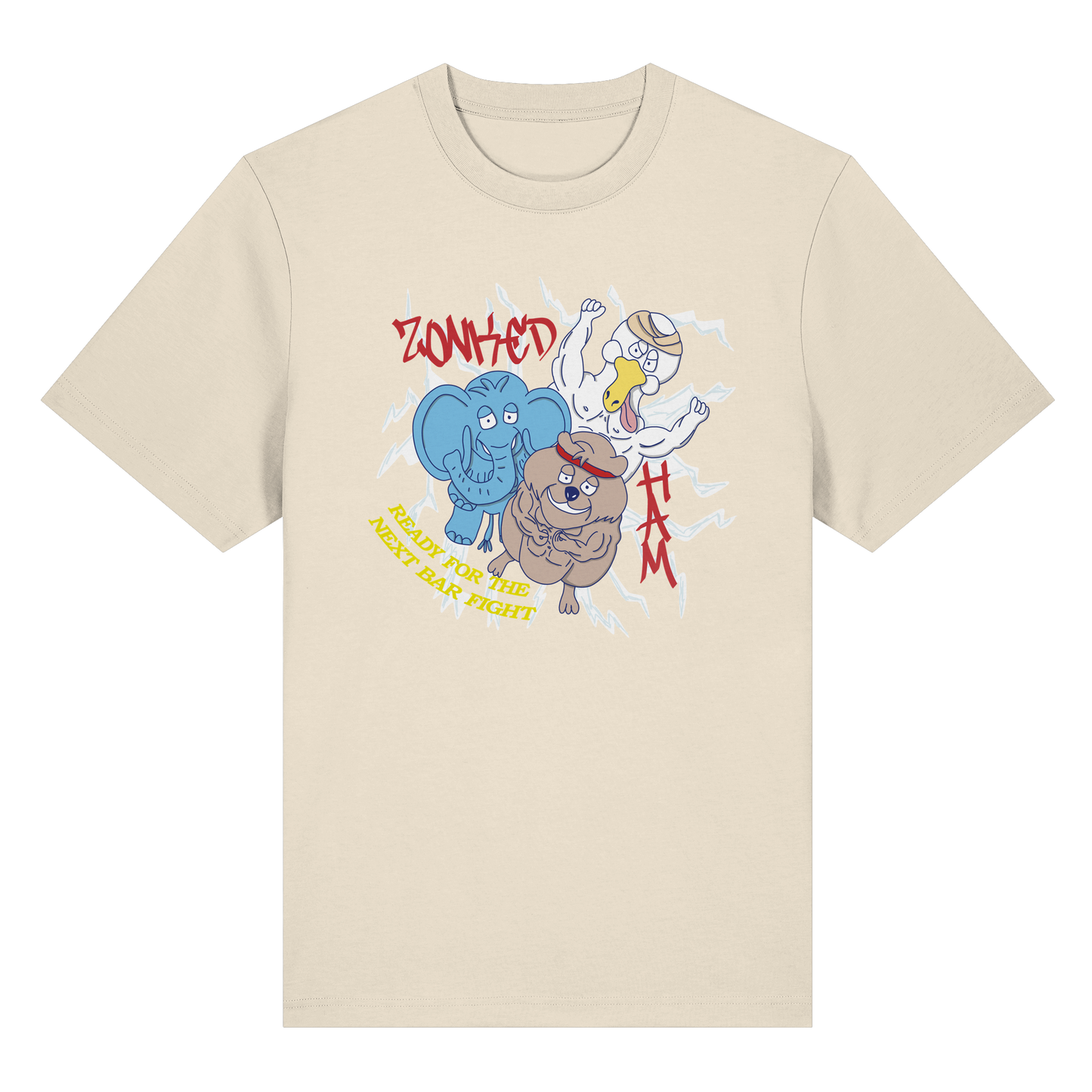 T-Shirt BarFight (hell beige)