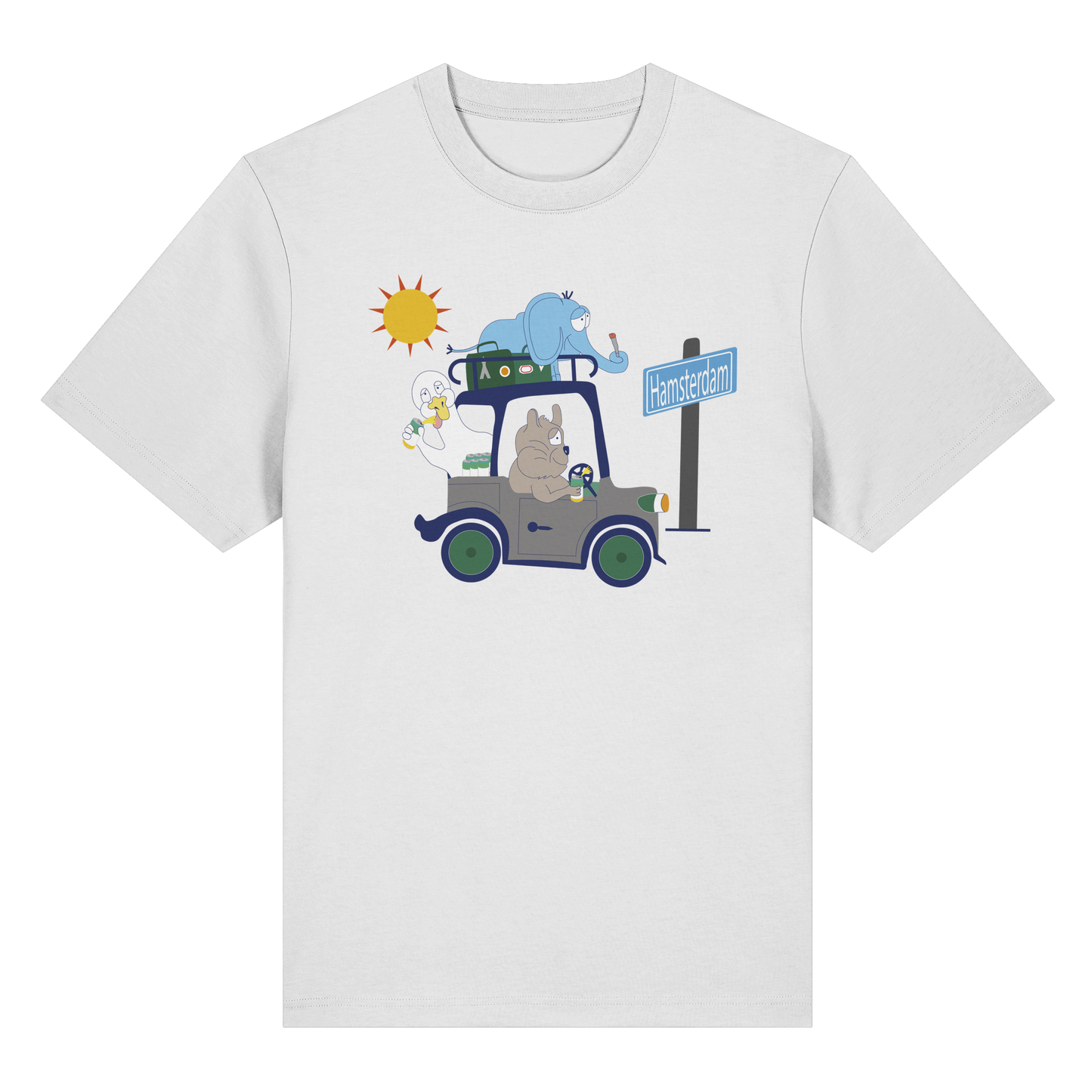 T-Shirt Hamsterdam (weiß)