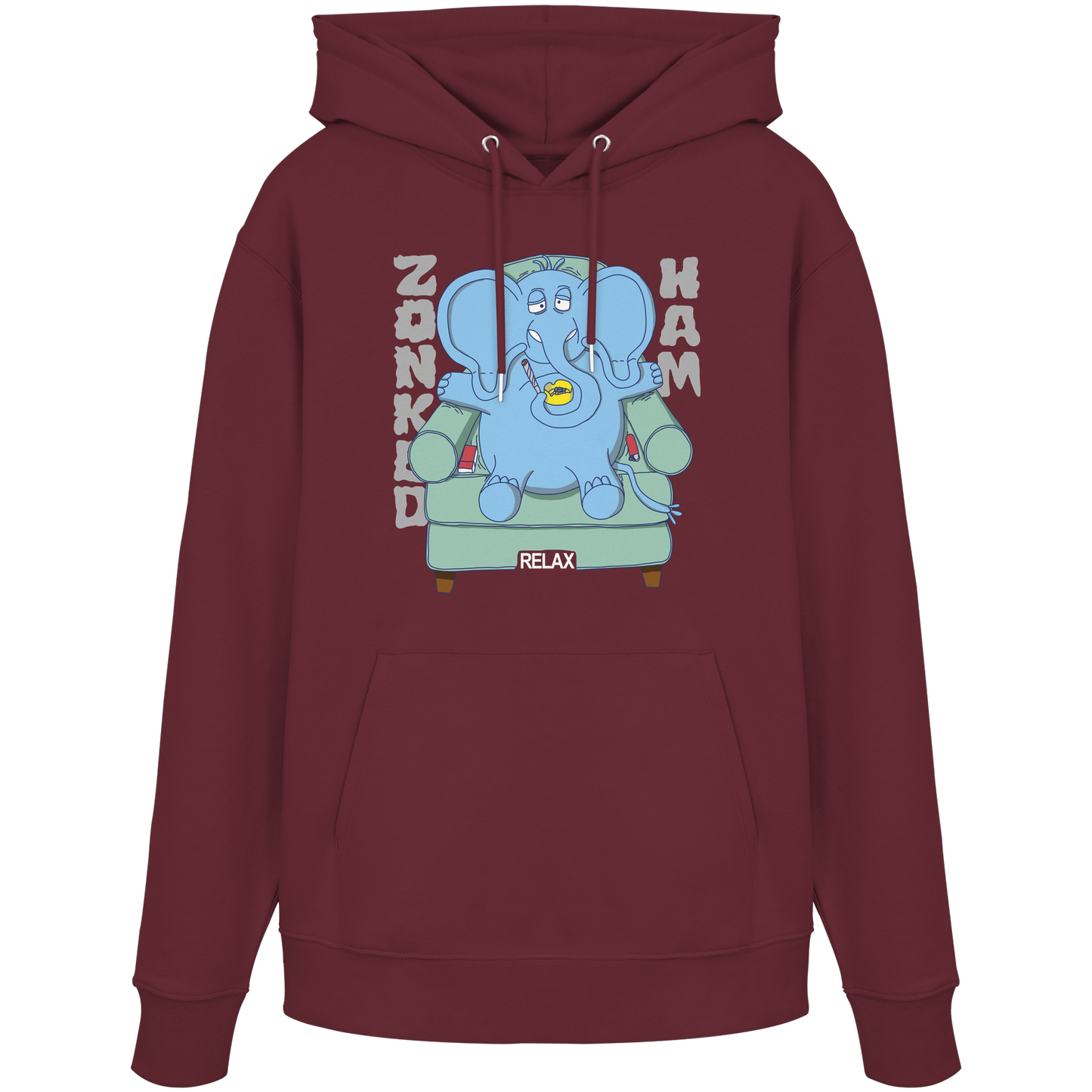 Hoodie Relax (rot braun)