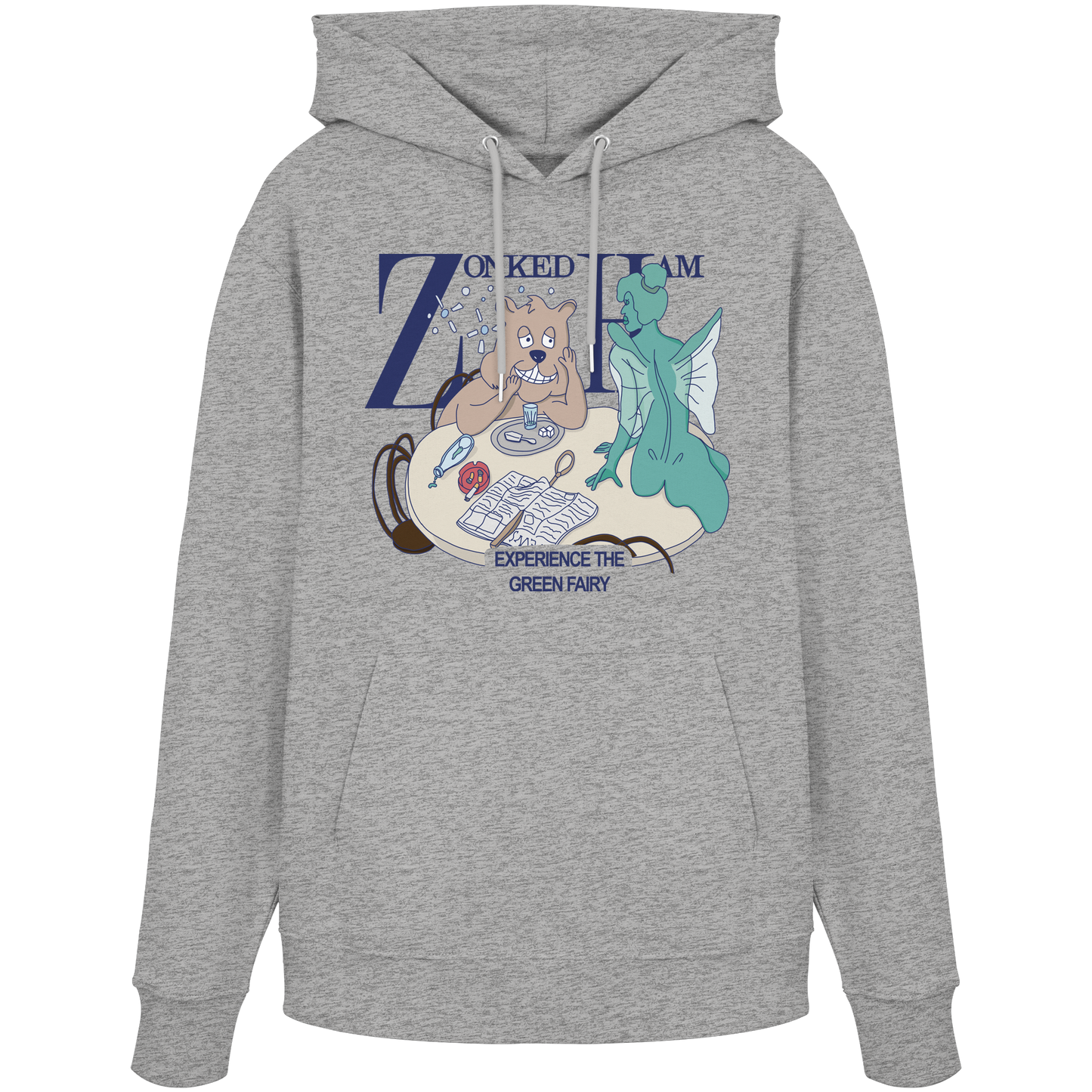 Hoodie GreenFairy (grau)