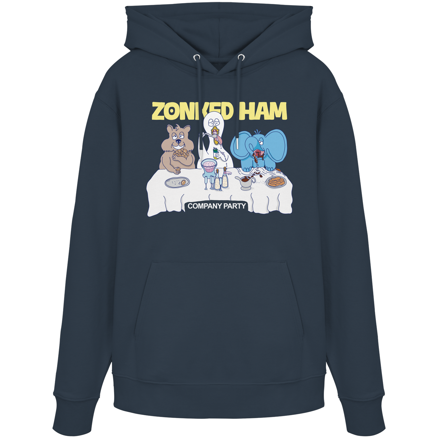 Hoodie CompanyParty (ink blau)