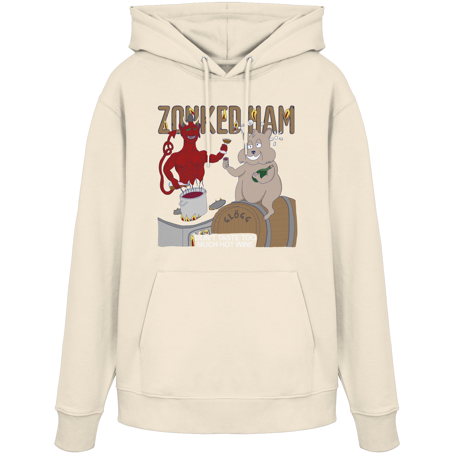 Hoodie HotWine (hell beige)