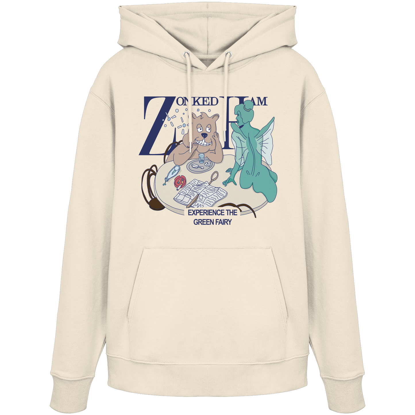 Hoodie GreenFairy (hell beige)