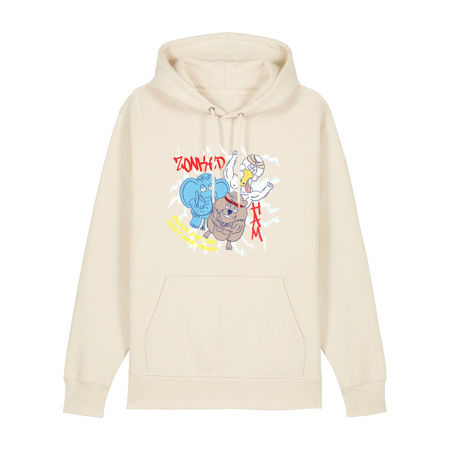 Hoodie BarFight (hell beige)