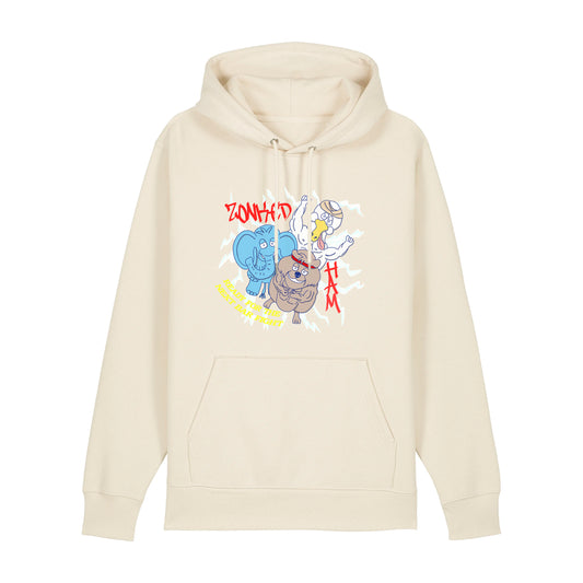 Hoodie BarFight (hell beige)