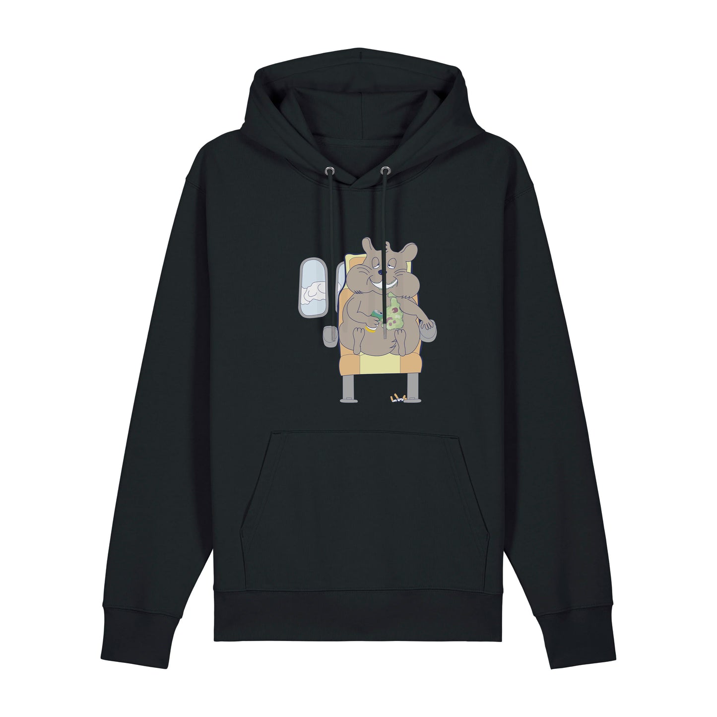 Hoodie Airplane (schwarz)