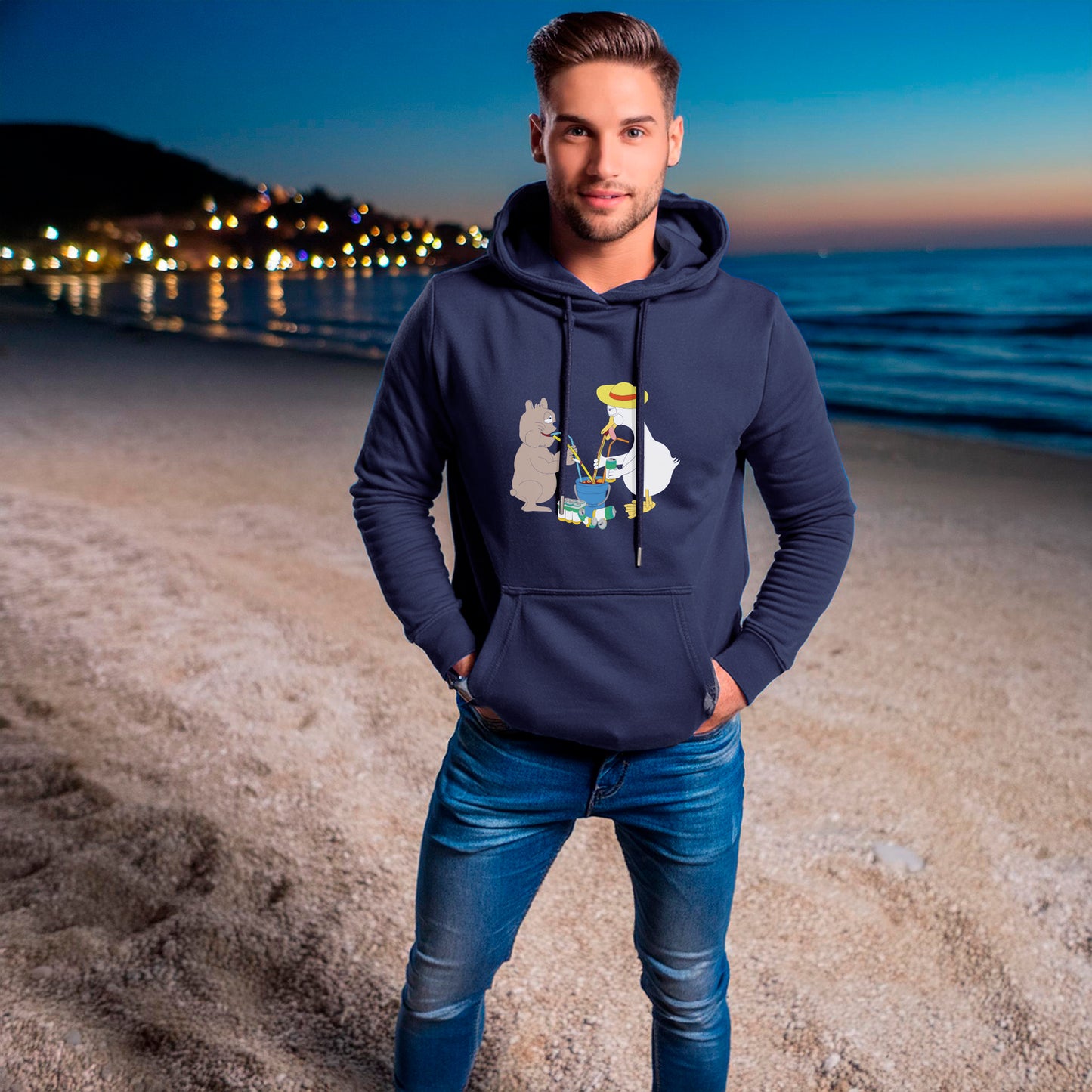 Hoodie Sangria (navy blau)